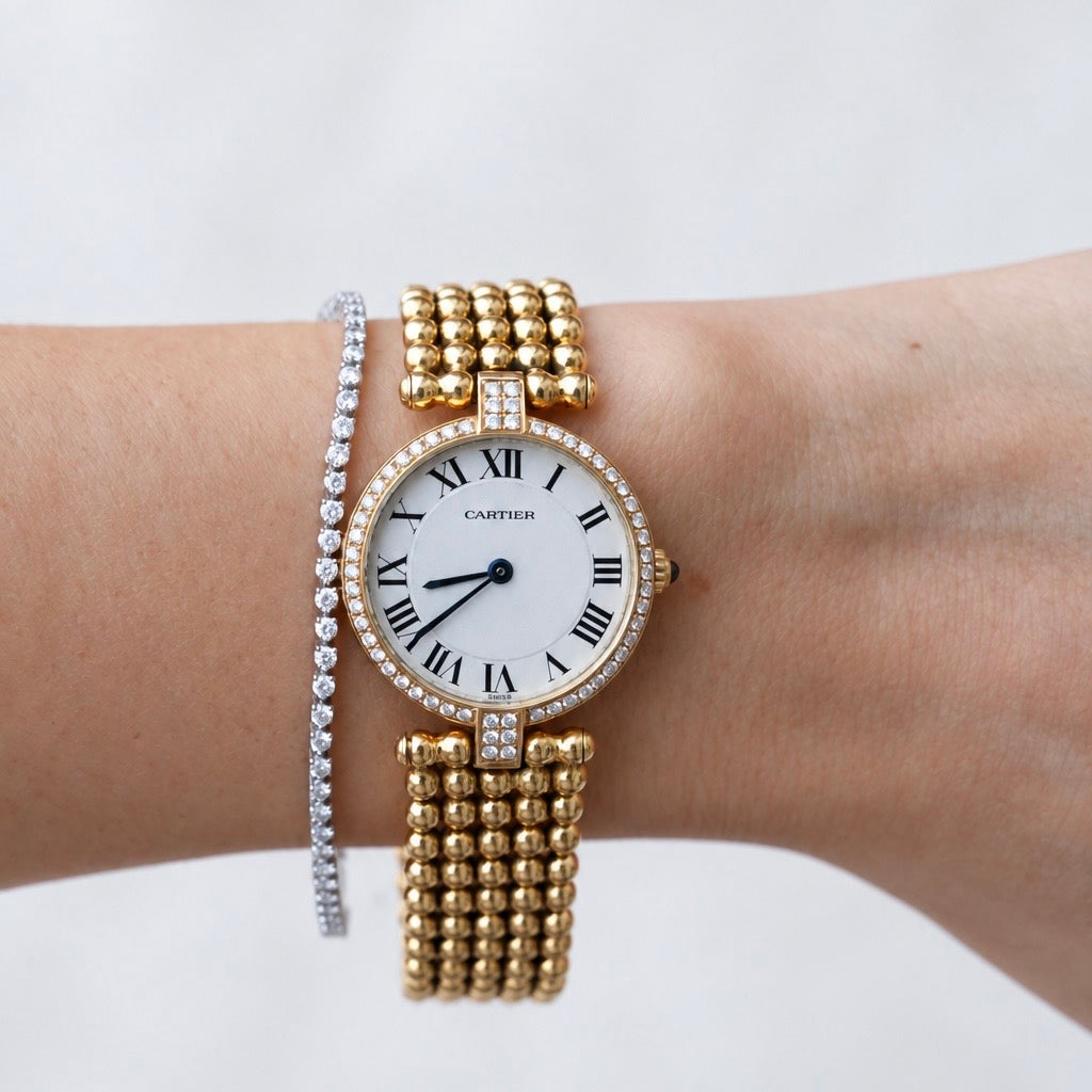 Cartier Colisée Ref. 1980 Beaded Bracelet Watch