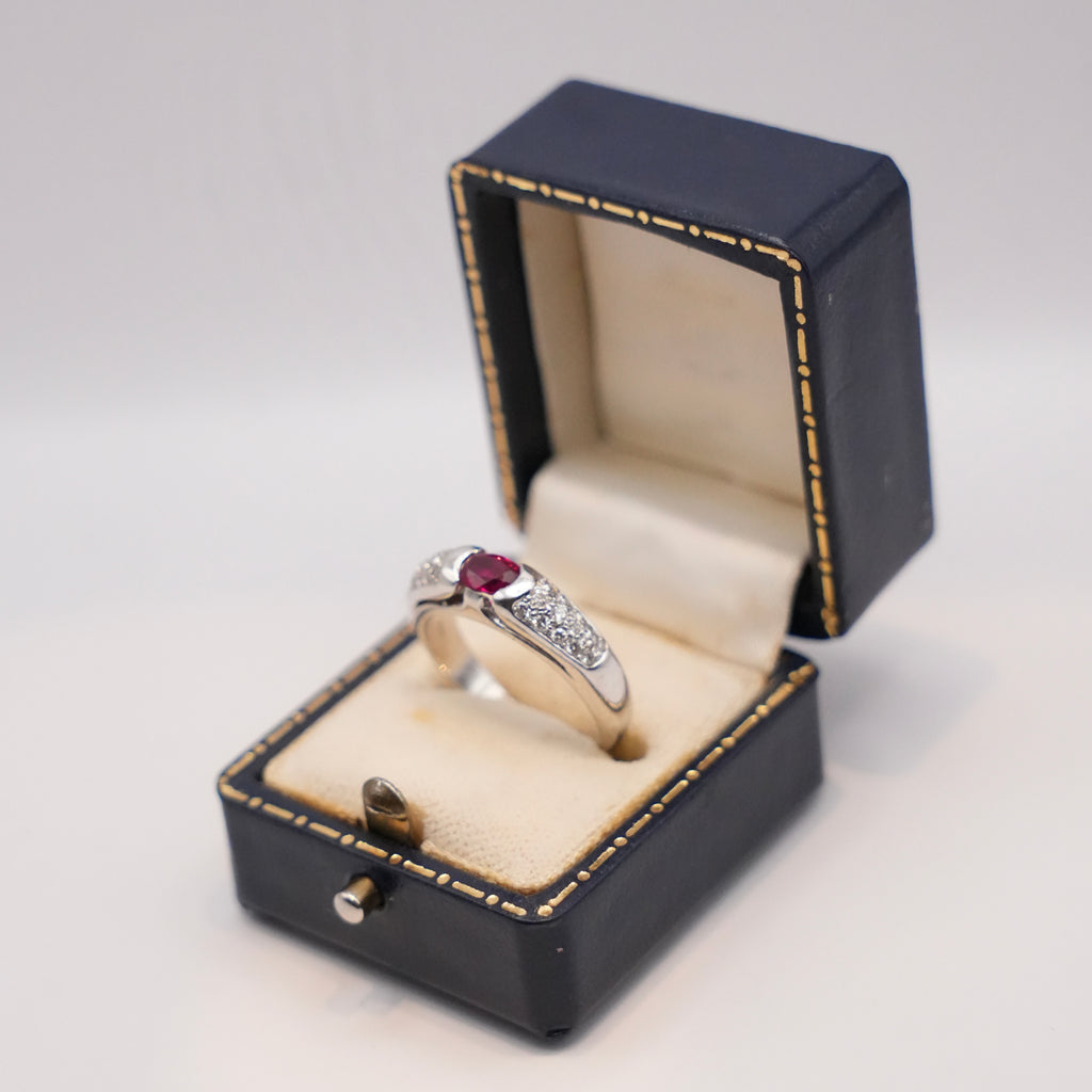 Bvlgari Ruby & Diamond Ring