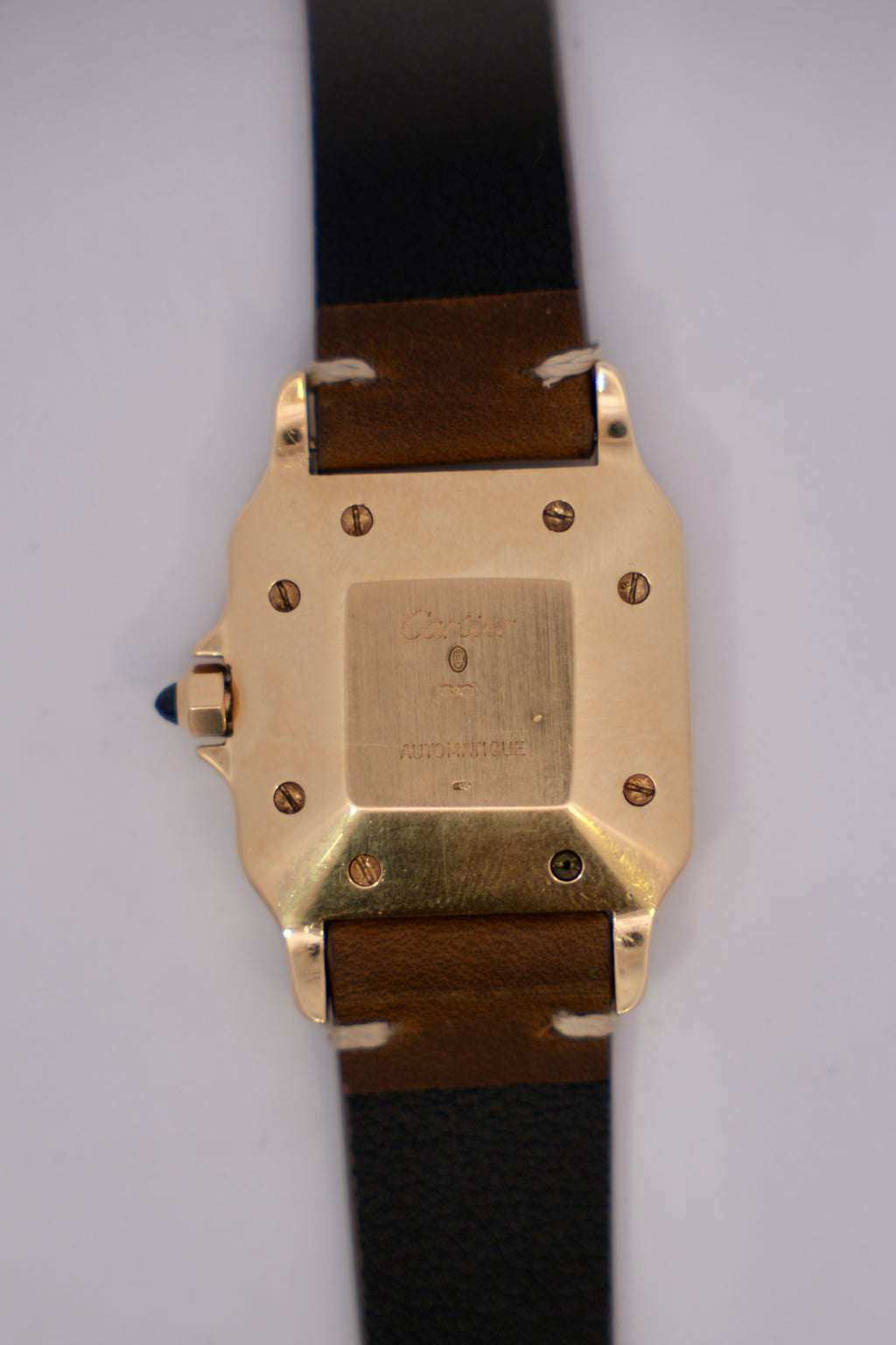 Cartier Santos Automatic Diamond-Set Watch