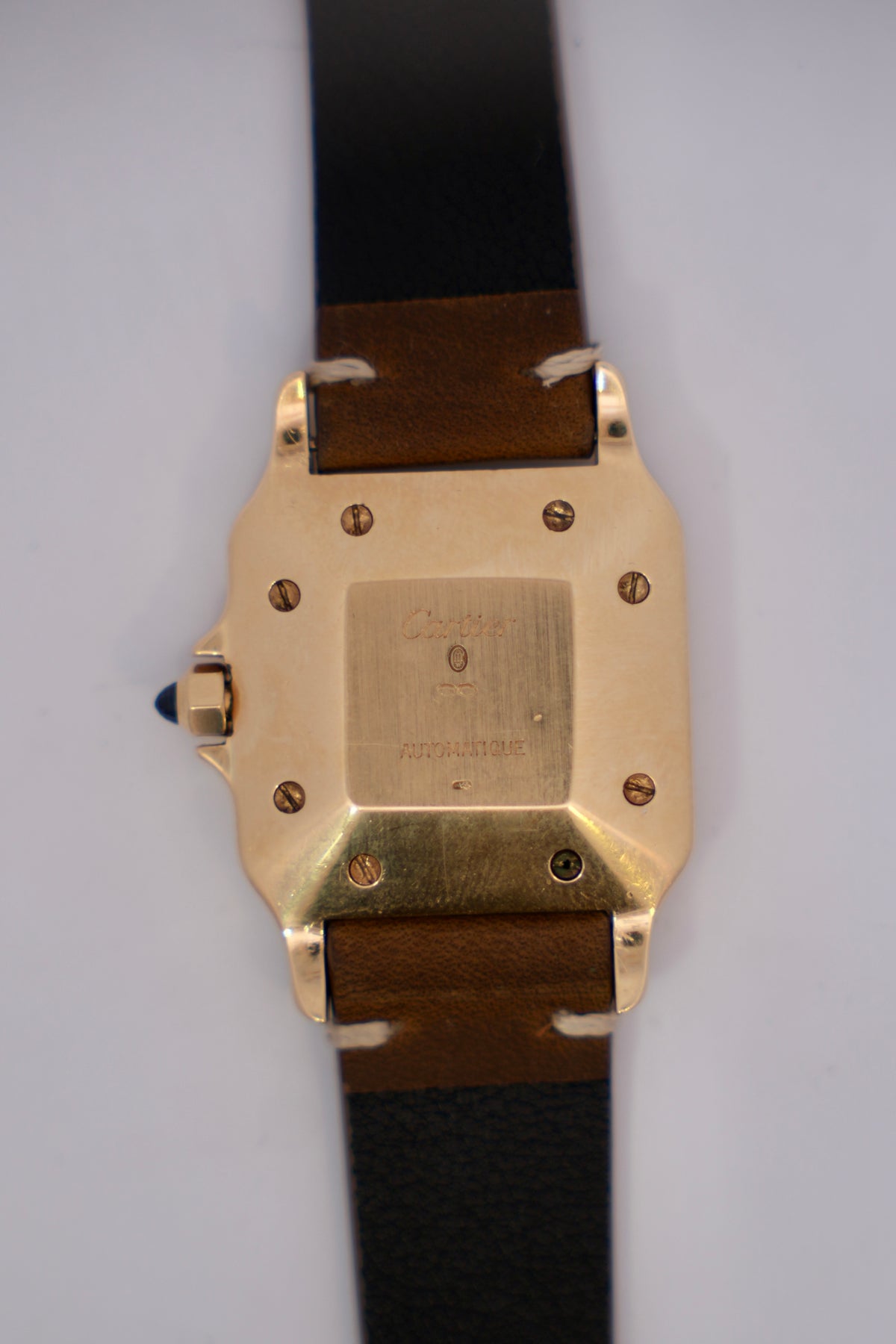 Cartier Santos Automatic Diamond-Set Watch