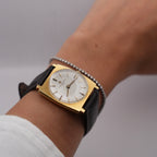 Vintage Vacheron Constantin 18K Yellow Gold Tonneau Watch