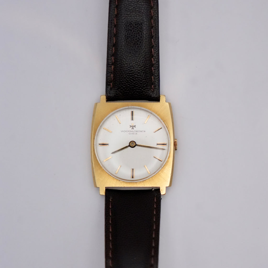 Vintage Vacheron Constantin 18K Yellow Gold Tonneau Watch