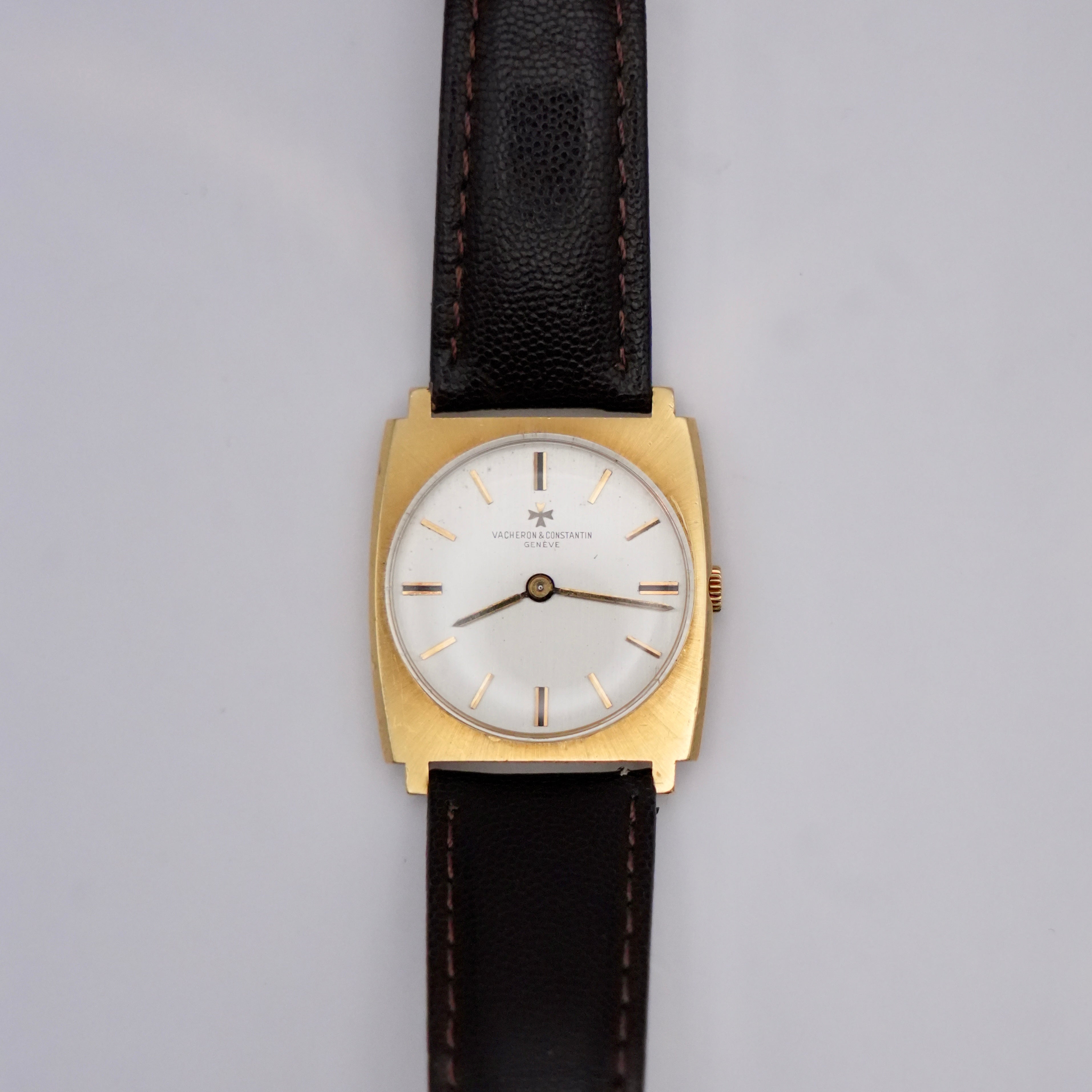 Vintage Vacheron Constantin 18K Yellow Gold Tonneau Watch