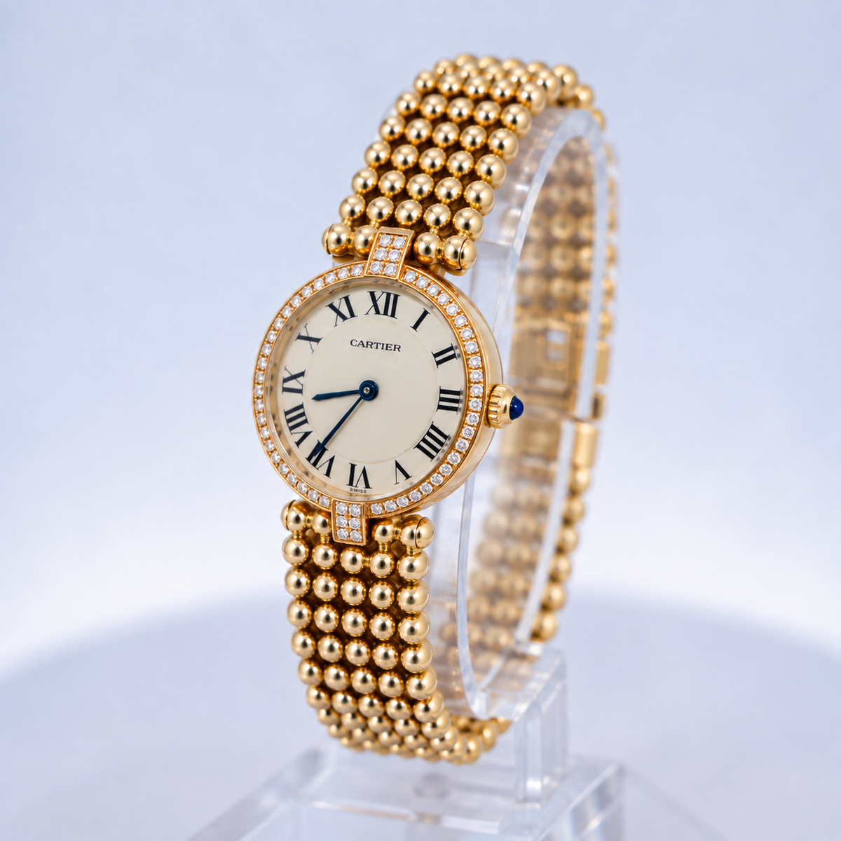 Cartier Colisée Ref. 1980 Beaded Bracelet Watch