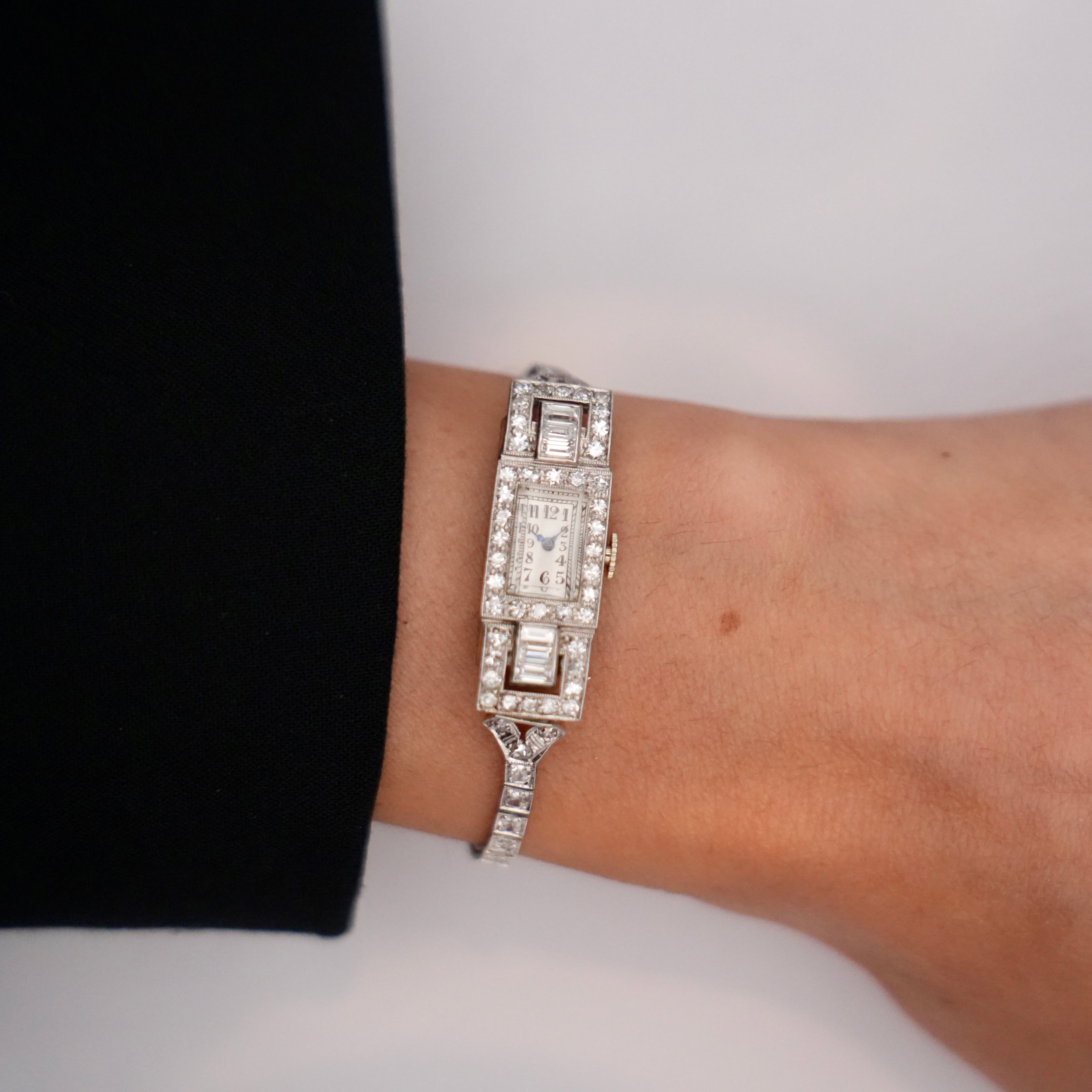 Art Deco Diamond Ladies’ Cocktail Watch, Circa 1930s