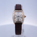 Franck Muller Cintrée Curvex 2500 QZ BG 18k Gold Baguette Diamond Watch