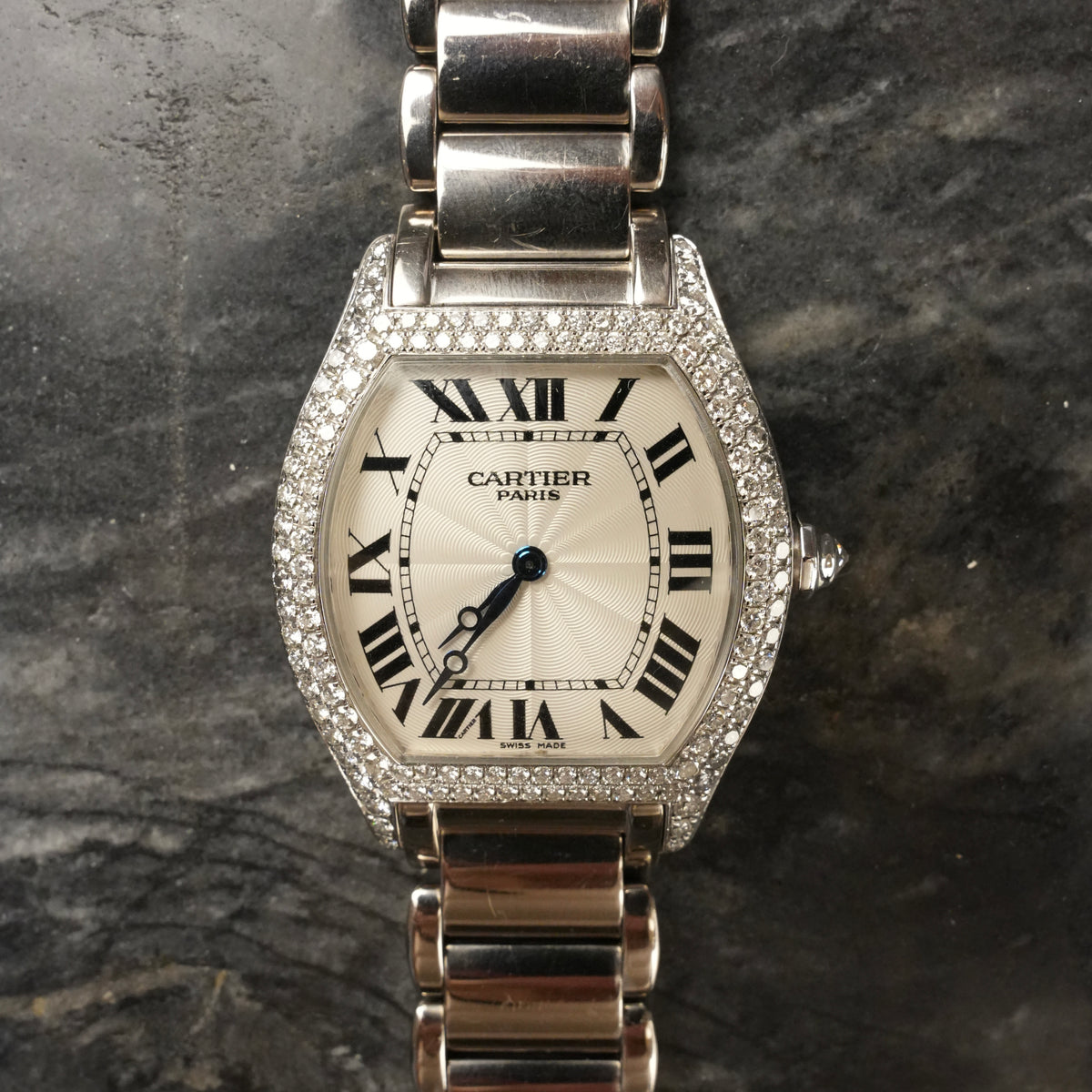 Cartier Tortue Diamond-Set White Gold