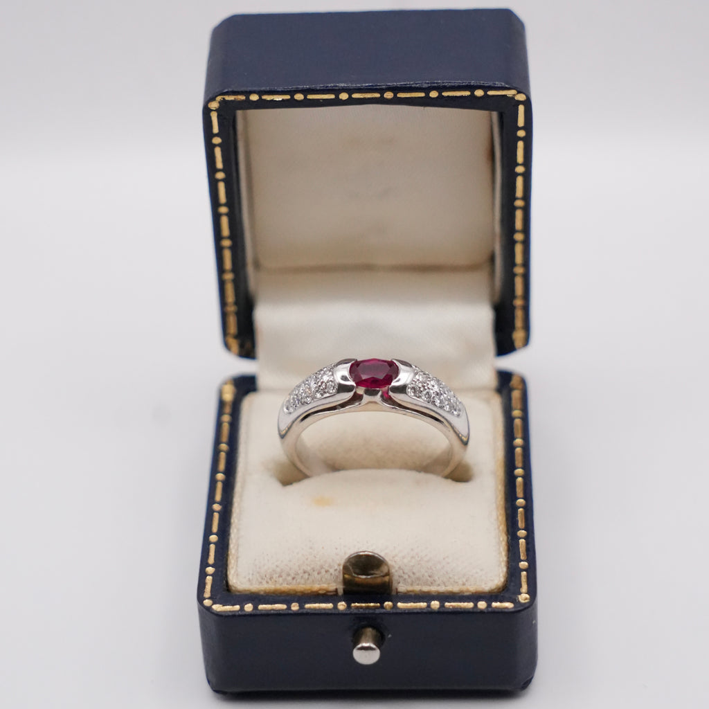 Bvlgari Ruby & Diamond Ring