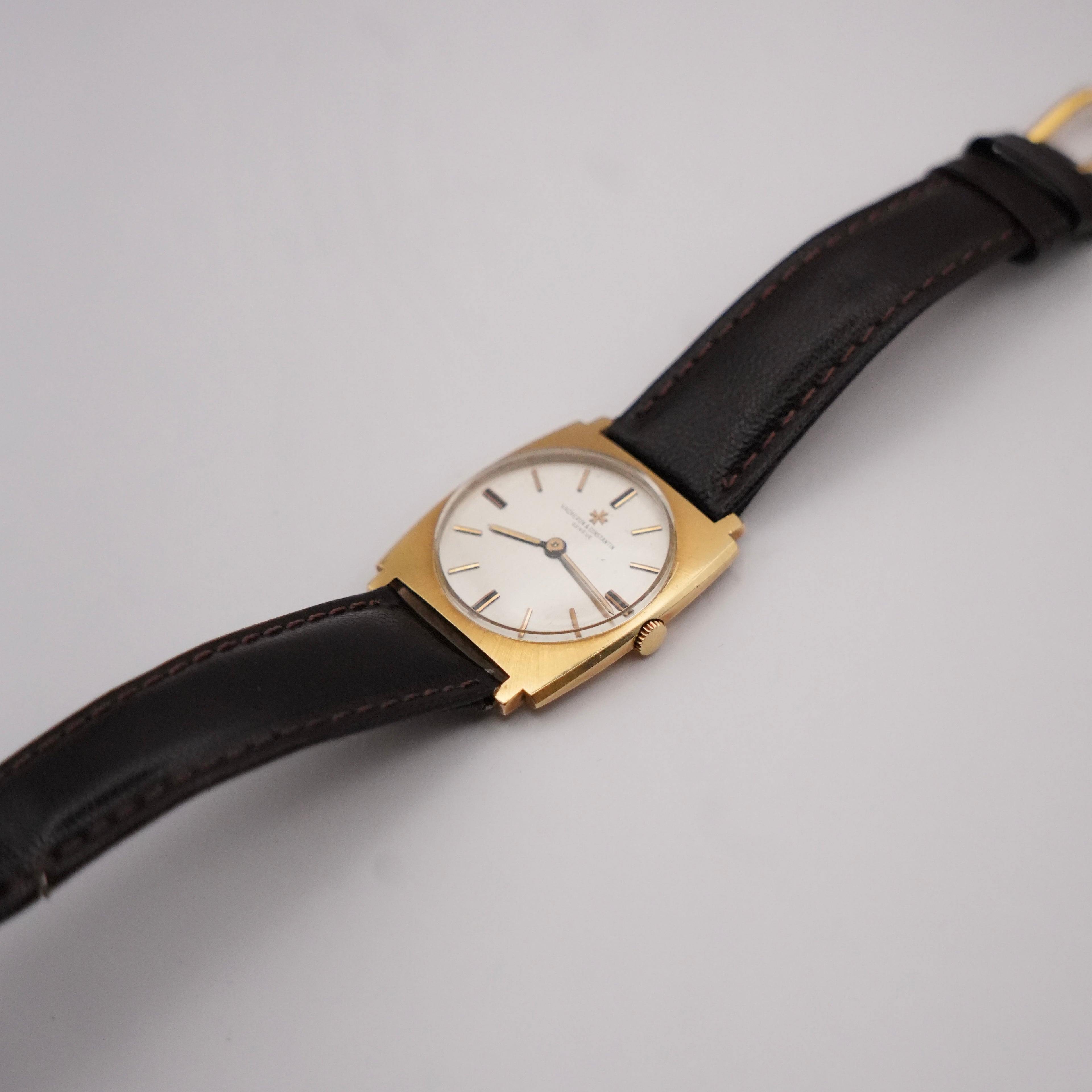Vintage Vacheron Constantin 18K Yellow Gold Tonneau Watch