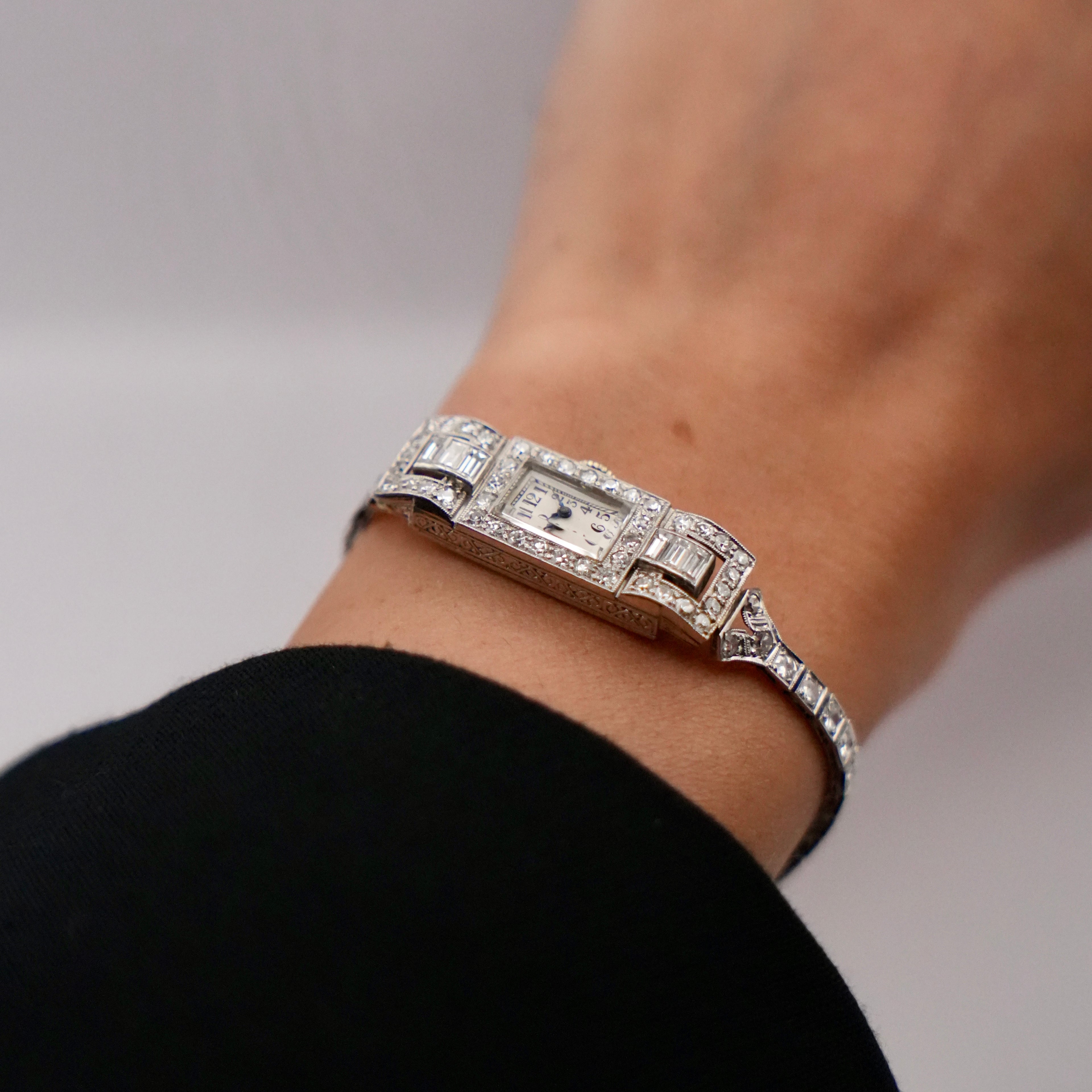 Art Deco Diamond Ladies’ Cocktail Watch, Circa 1930s