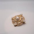 Victorian Natural Pearl & Diamond Brooch, Circa 1880