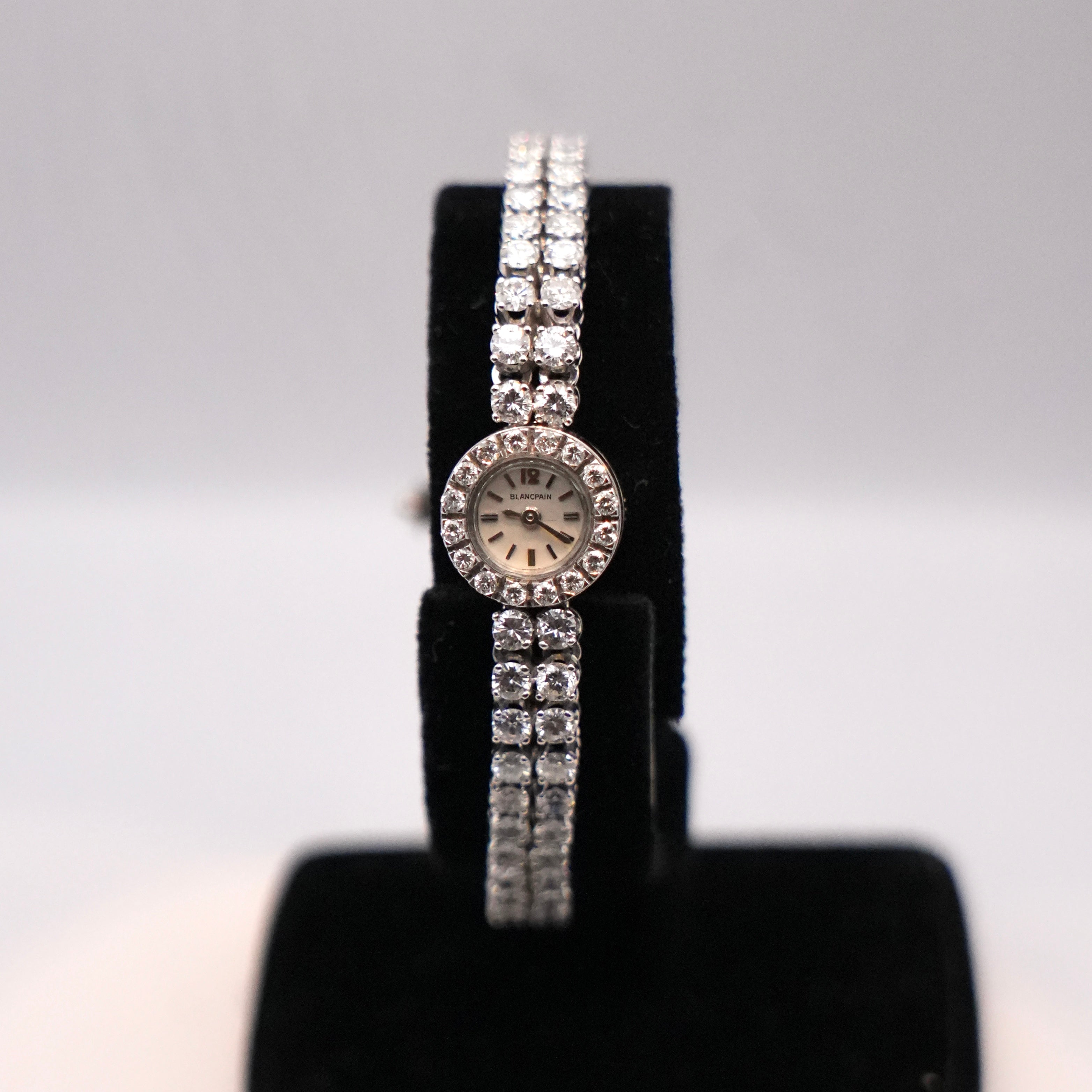 Vintage Blancpain Diamond Bracelet Watch in 18K White Gold