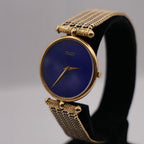 Van Cleef & Arpels 18K Gold Lapis Lazuli Watch with Piaget Movement
