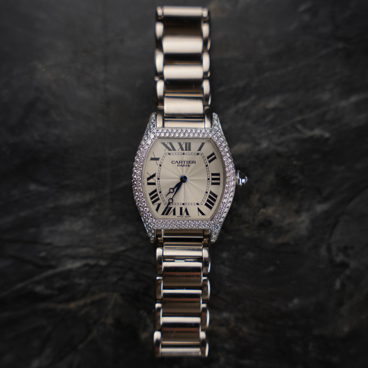 Cartier Tortue Diamond-Set White Gold