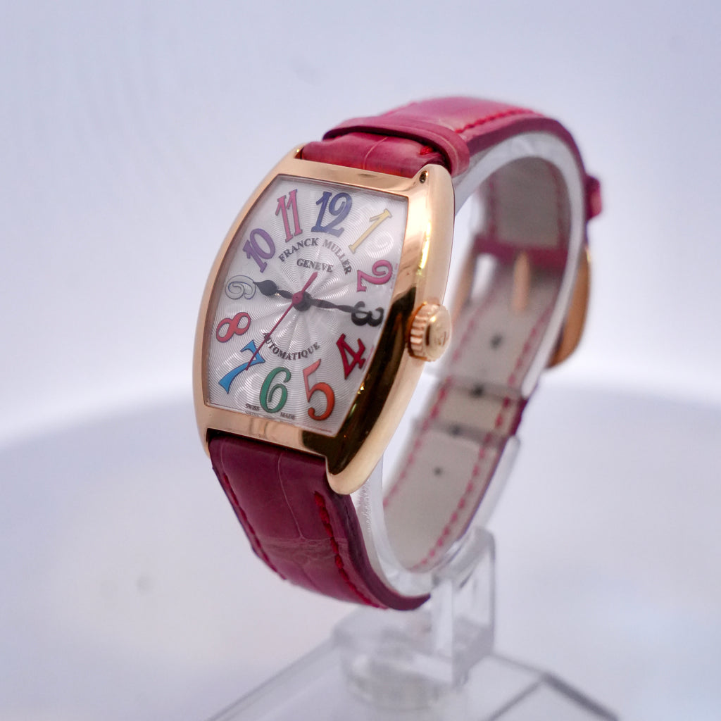 Franck Muller Cintrée Curvex Color Dreams Rose Gold Watch