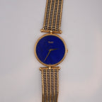Van Cleef & Arpels 18K Gold Lapis Lazuli Watch with Piaget Movement