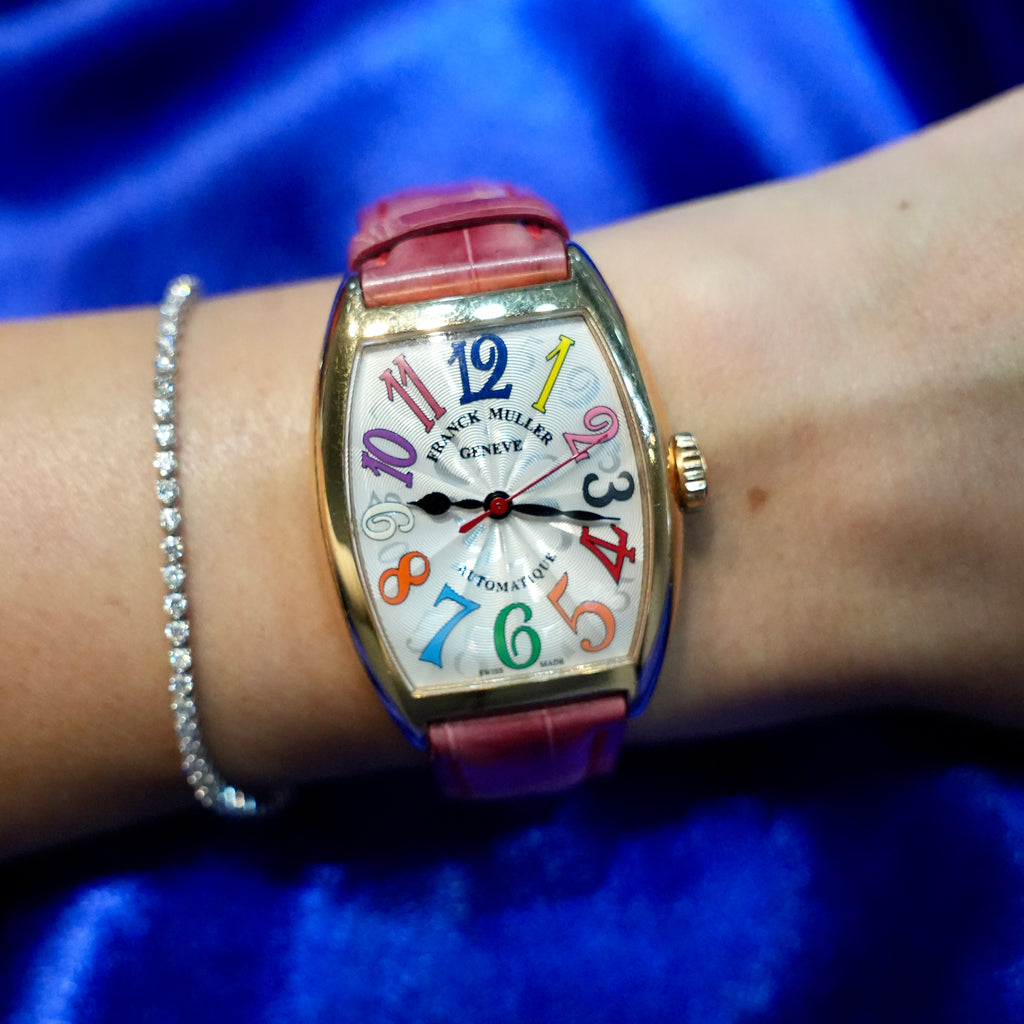 Franck Muller Cintrée Curvex Color Dreams Rose Gold Watch