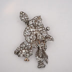 Victorian Old Mine Cut Diamond Flower Bouquet Brooch