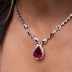 Rubellite & Diamond Necklace
