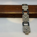 An Art Deco Diamond & Sapphire Bracelet