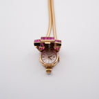 Vintage Rolex Ruby & Diamond Cocktail Watch