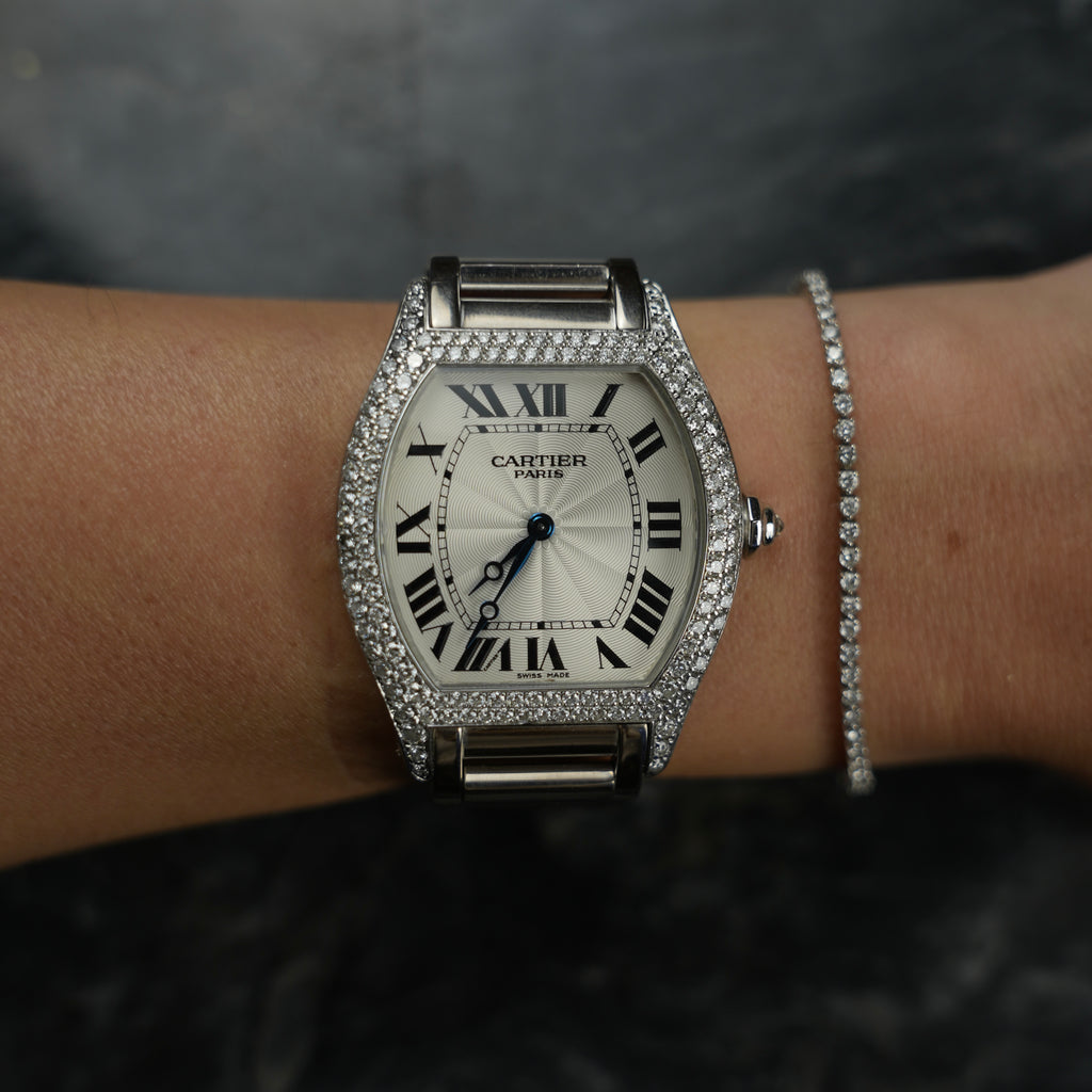 Cartier Tortue Diamond-Set White Gold