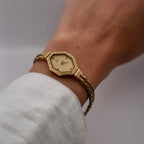 Vintage Omega 18ct Yellow Gold & Diamond Cocktail Bracelet Watch, 1980s