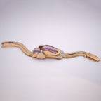 Bucherer Ruby & Diamond Secret Watch Bracelet, Circa 1960s