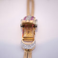 Bucherer Ruby & Diamond Secret Watch Bracelet, Circa 1960s