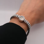 Vintage Blancpain Diamond Bracelet Watch in 18K White Gold