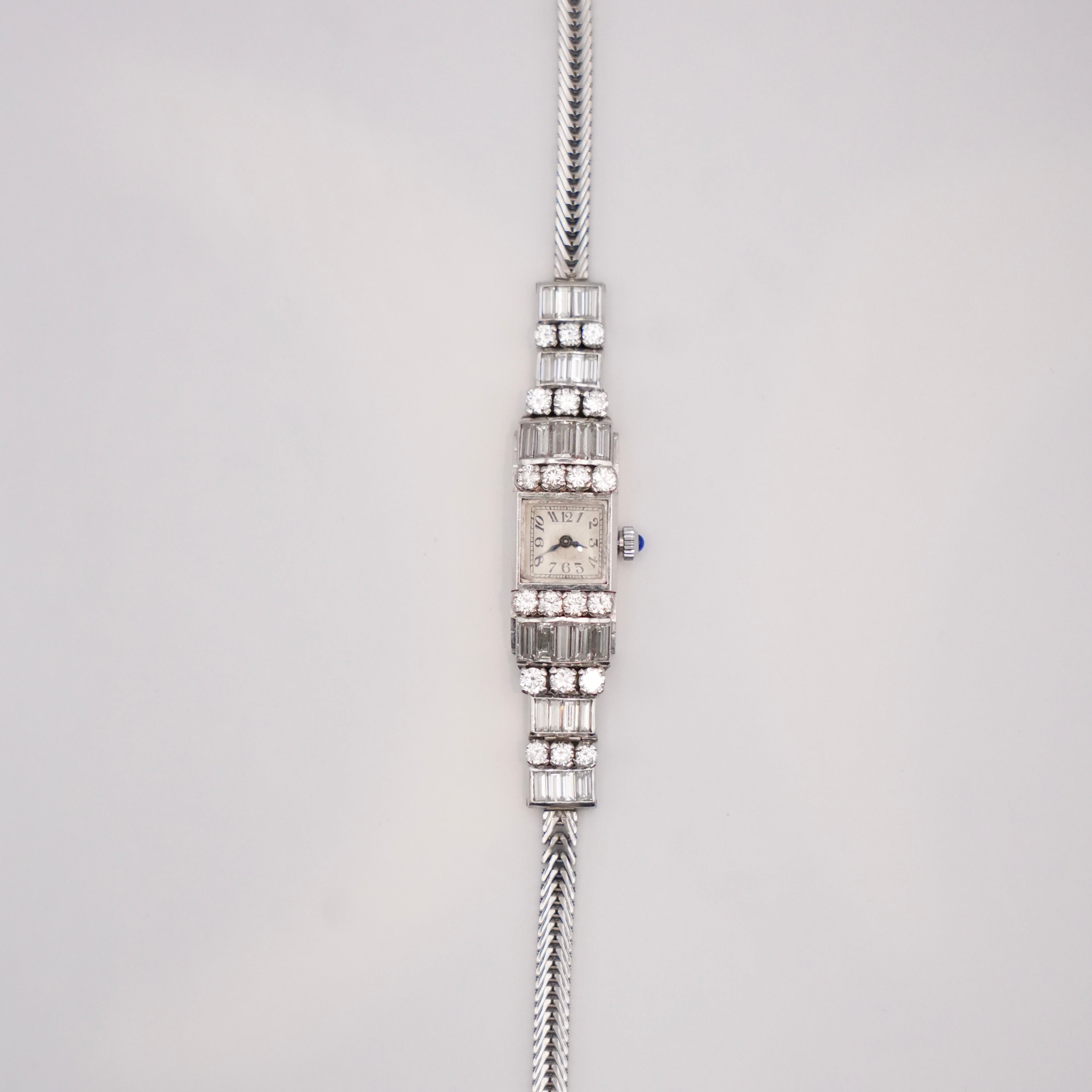 Art Deco Vacheron Constantin Diamond Ladies’ Cocktail Watch, Circa 1930s