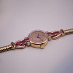 Cartier Ruby & Diamond Ladies Bracelet Watch