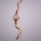 Cartier Ruby & Diamond Ladies Bracelet Watch
