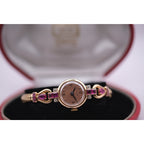 Cartier Ruby & Diamond Ladies Bracelet Watch