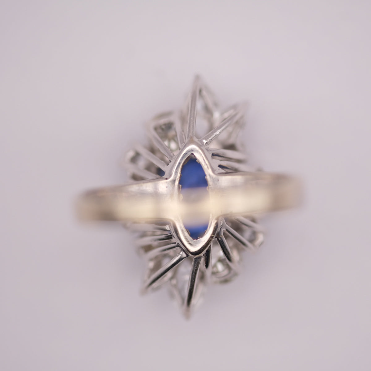 Ceylon Sapphire & Diamond Ring