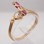Vintage Rolex Ruby & Diamond Cocktail Watch