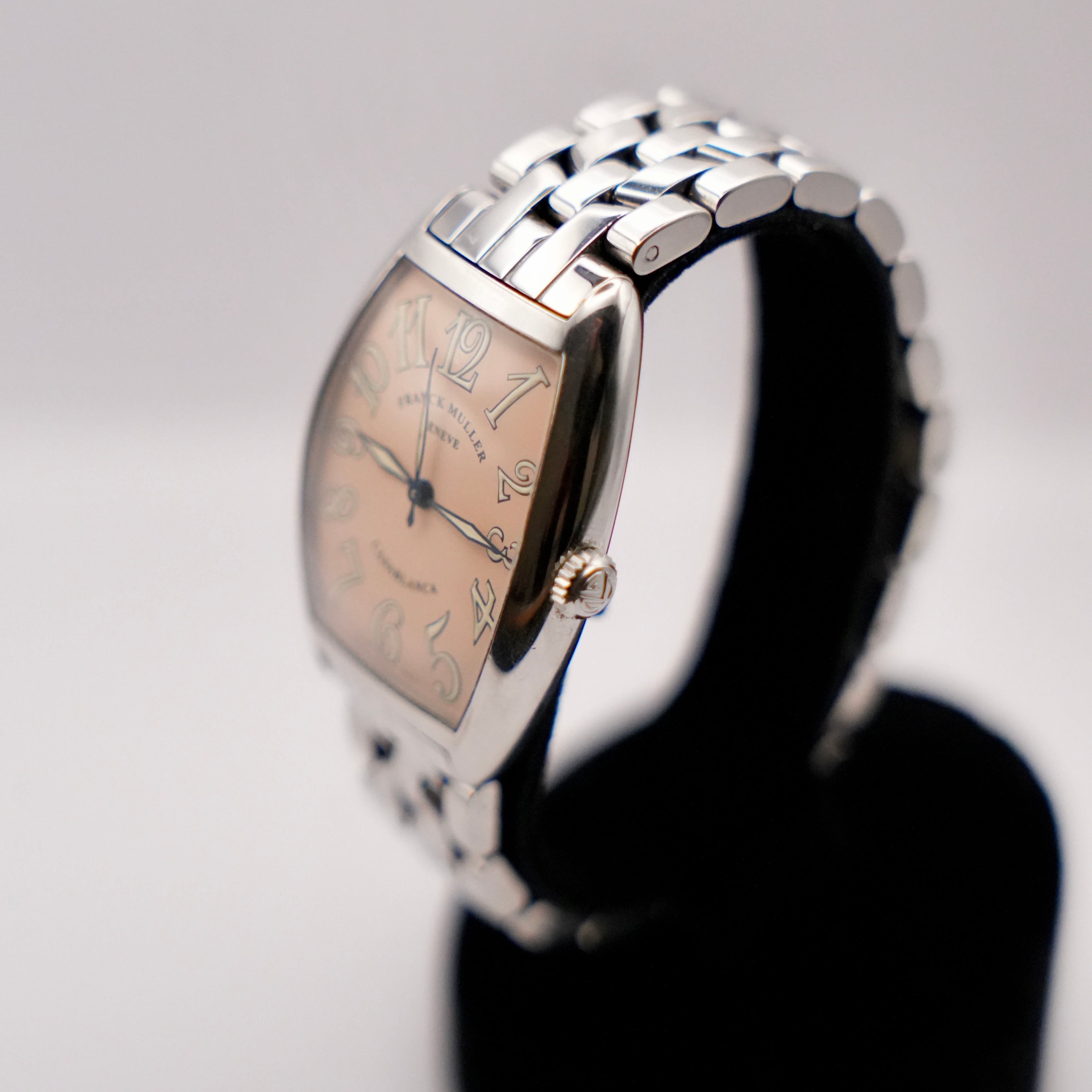 Franck Muller Casablanca Salmon Dial Stainless Steel Watch, No. 1603