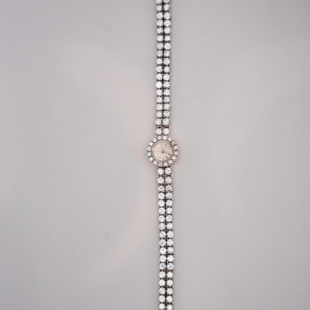 Vintage Blancpain Diamond Bracelet Watch in 18K White Gold
