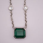 Emerald & Diamond Necklace