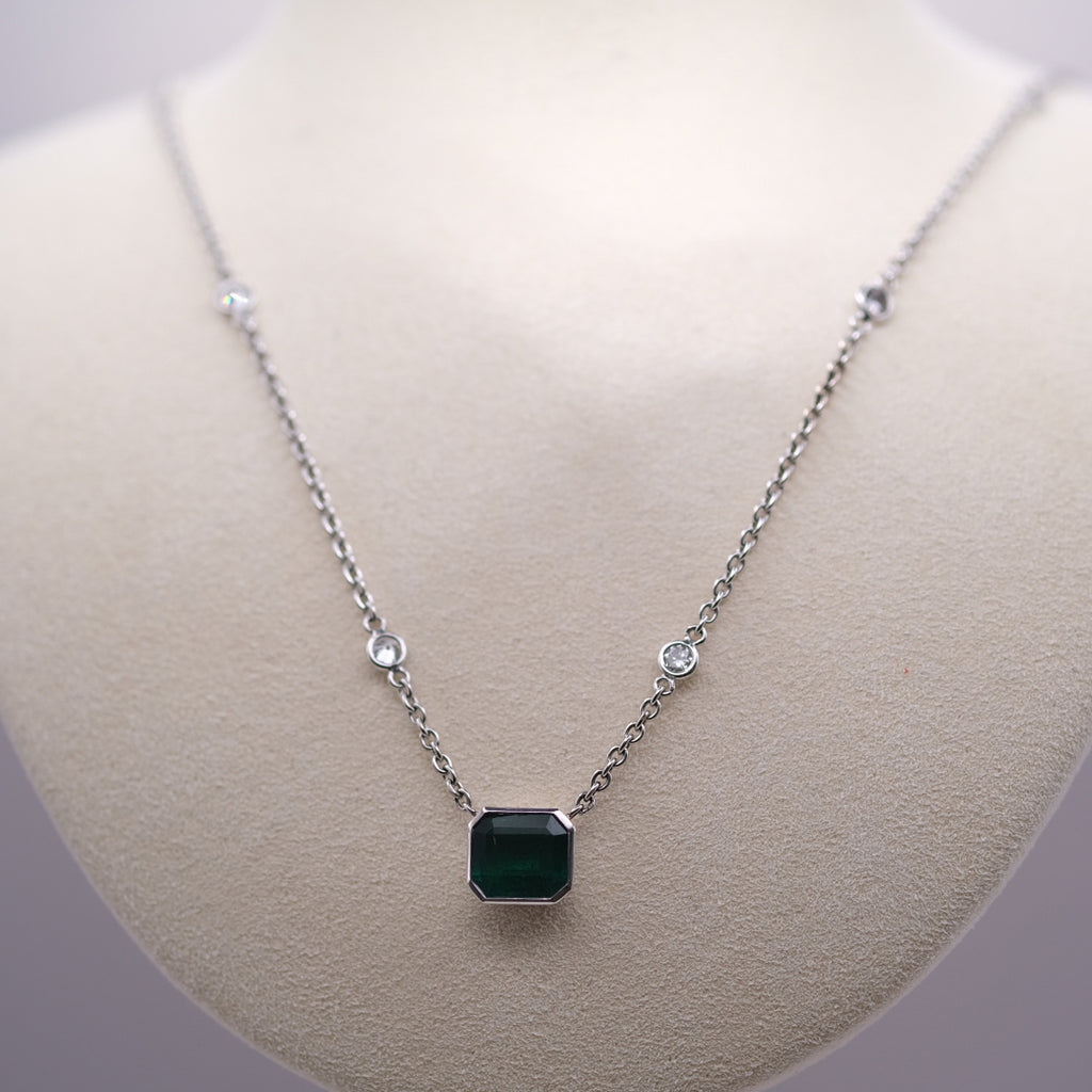 Emerald & Diamond Necklace
