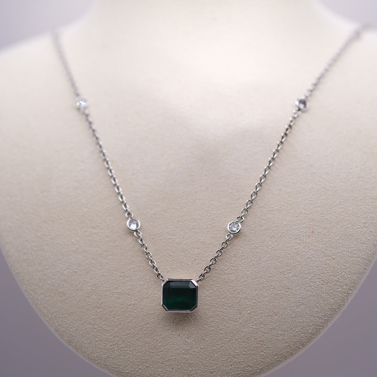Emerald & Diamond Necklace