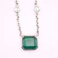 Emerald & Diamond Necklace