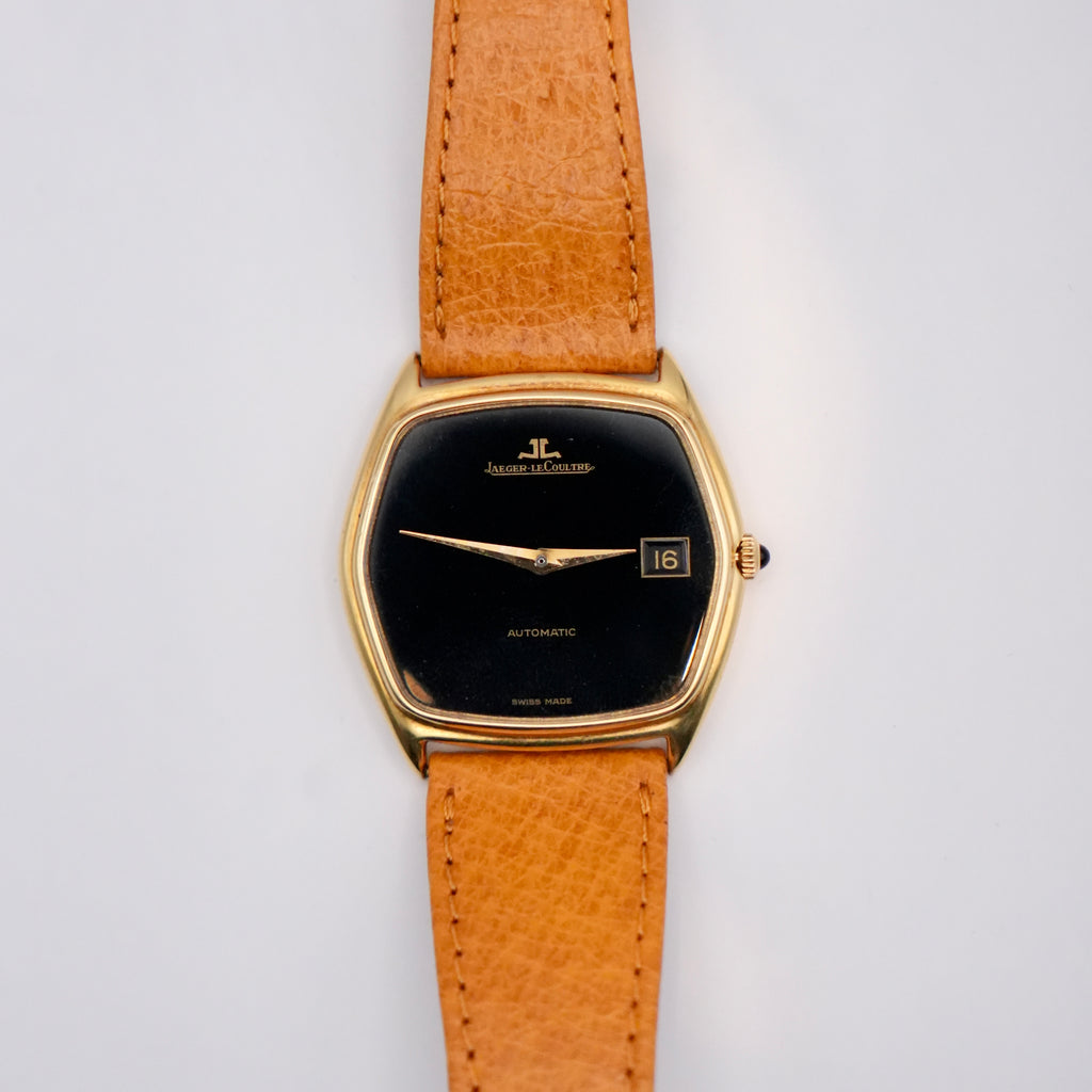 Jaeger-LeCoultre Automatic 18ct Yellow Gold Onyx Dial Watch, Ref. 5000 21, circa 1970s