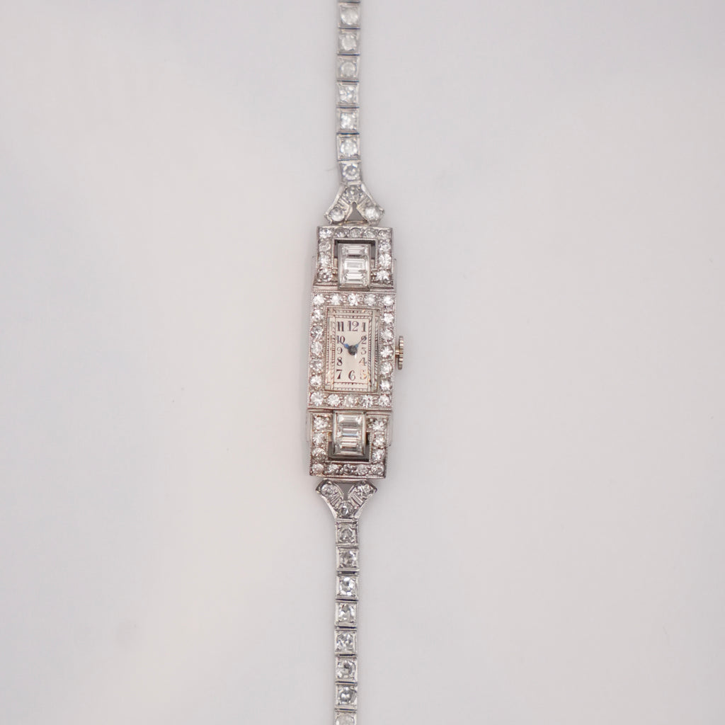 Art Deco Diamond Ladies’ Cocktail Watch, Circa 1930s