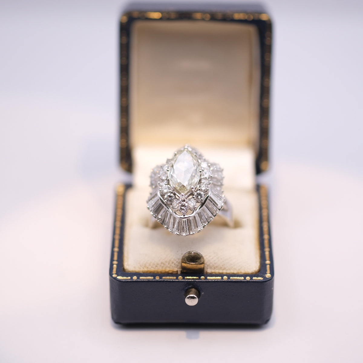 Marquise-Cut Diamond Ballerina Ring