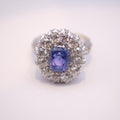 No-Heat Burmese Sapphire & Diamond Ring