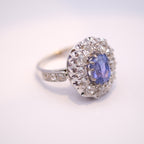 No-Heat Burmese Sapphire & Diamond Ring
