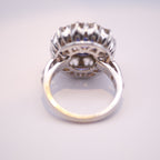 No-Heat Burmese Sapphire & Diamond Ring