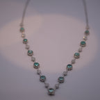 Paraiba Tourmaline & Diamond Necklace & Ring Set
