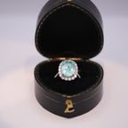 Paraiba Tourmaline & Diamond Ring